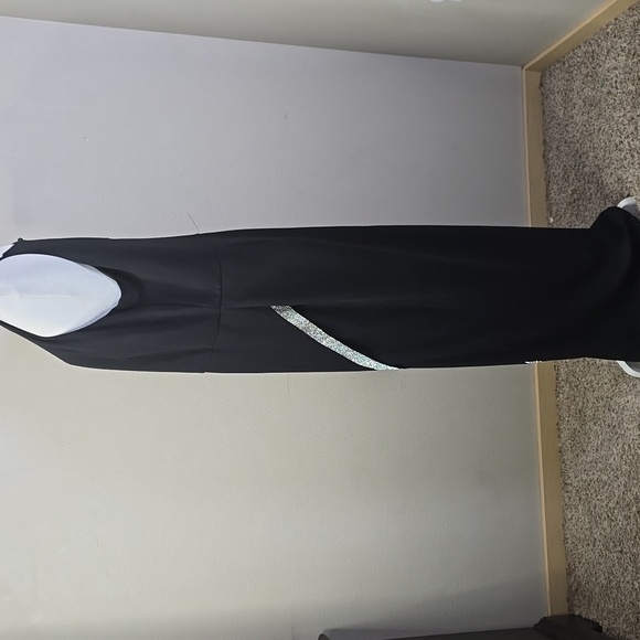 BCX black Sleeveless Halter Neck Sheath Maxi Dress size 2X - Picture 7 of 15